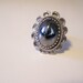Vintage Whiting and Davis Hematite Fashion Ring R688
