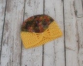 ON SALE - Crochet baby hat - Crochet flapper hat - Baby Photo Prop - Newborn Photo Prop