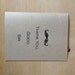 Thank you good sir Mustache card