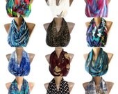 wholesale , 12 infinity loop women scarves ,Eternity scarf, Circle scarf, Chiffon scarf, Tube scarf, Loop scarf, Snood