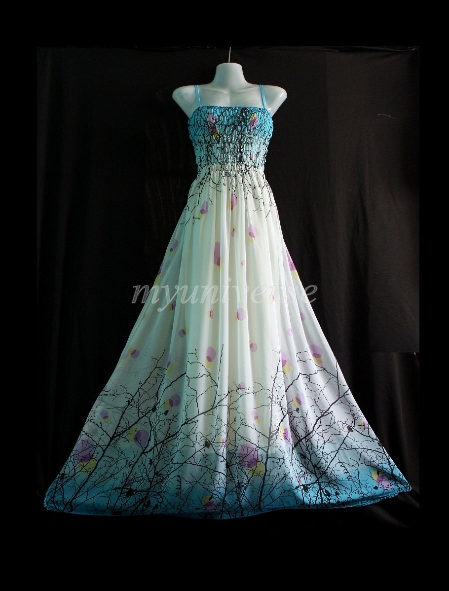 Maxi Prom Dress Bridesmaid Dress Wedding Plus Size Long Evening Blue Party Dreamy Collection