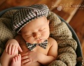Newborn  Newsboy Hat. Baby Newsboy Hat. Newborn Unisex Newsboy Hat. Newborn Photography Prop. UK SELLER