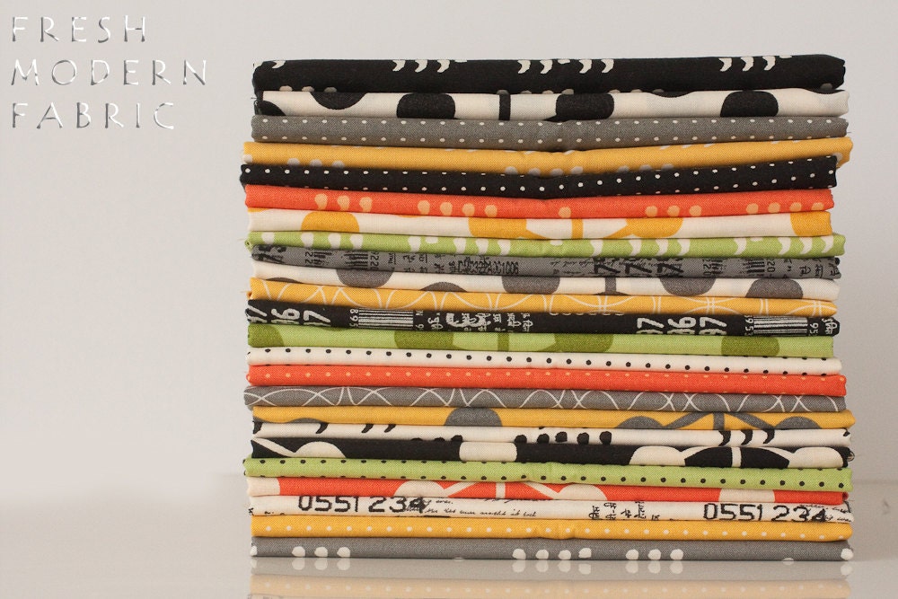 Half Yard Bundle Comma, 24 Pieces, Brigitte Heitland, Zen Chic, Moda Fabrics, 100% Cotton Fabric