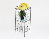 Mid-Century Magazine Rack or Telephone Table - All Purpose Wire Stand