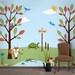 Tree Wall Stencils, Forest Wall Mural for Girls Room Mural, 29 LARGE Forest Wall Stencils
