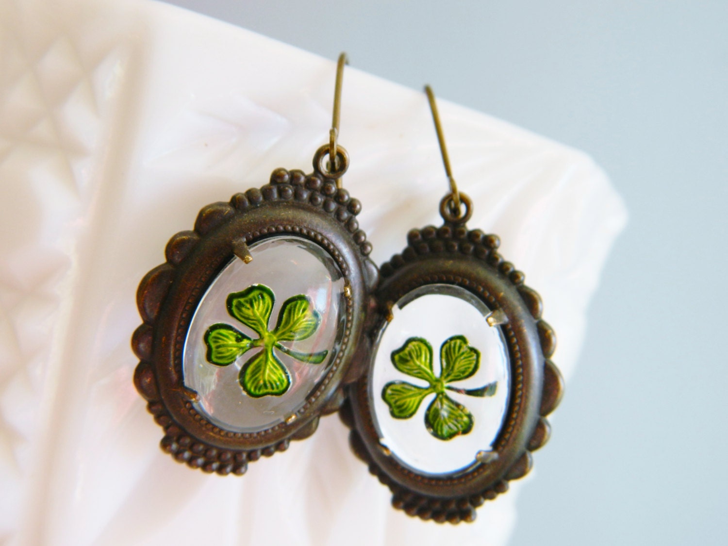 St Patricks Day - Irish Clover Earrings