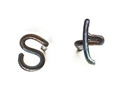 Hypoallergenic earring stud, one of a kind jewelry.
