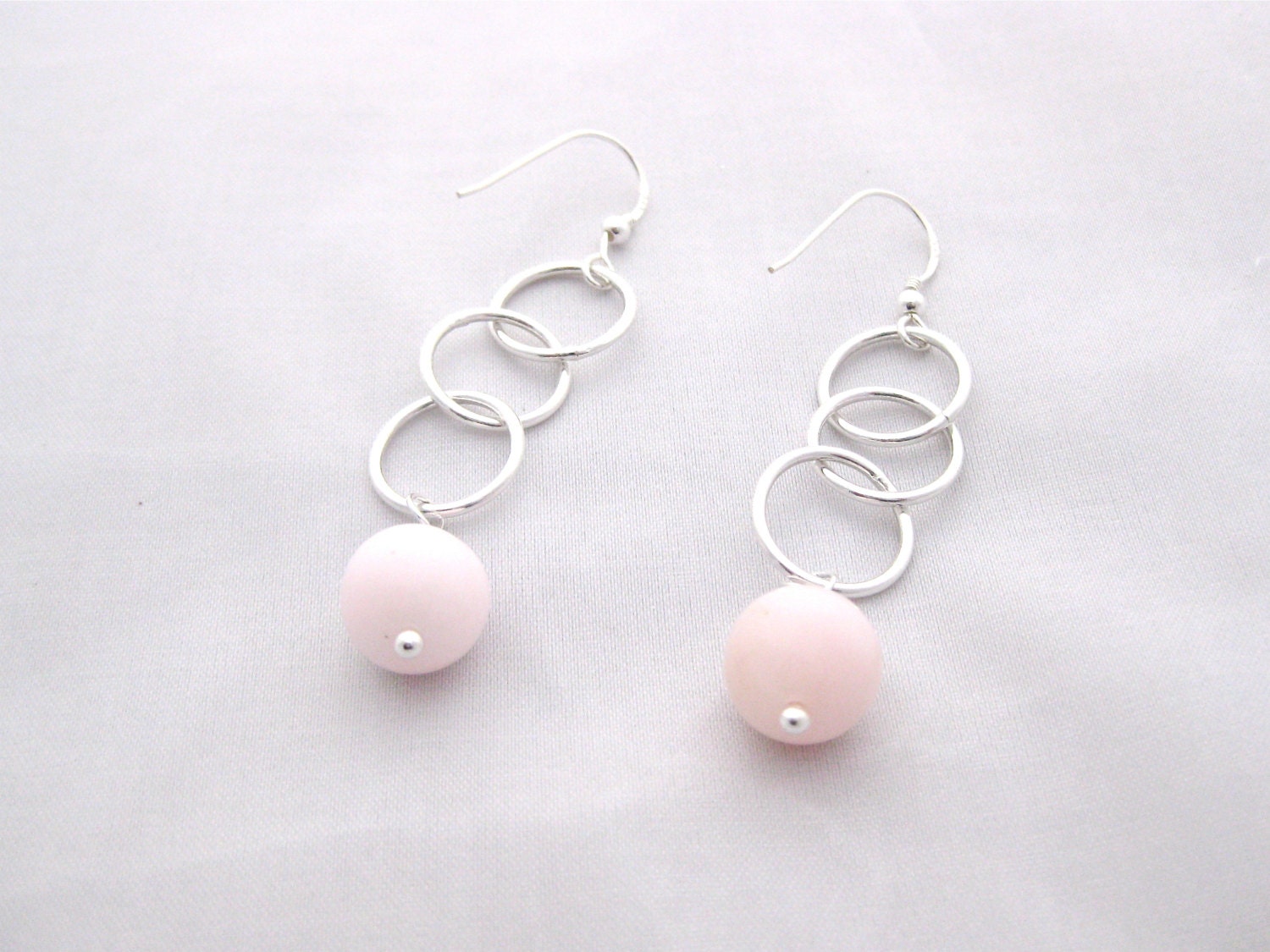 Drop Earrings, Opal Earrings, Chain Earrings, Gemstone Earrings, Etsy UK