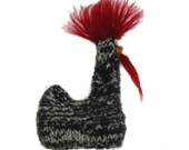 Organic Catnip Toy Stuffed Whole Roaster Hand Knit Felted Chicken  - General Tso