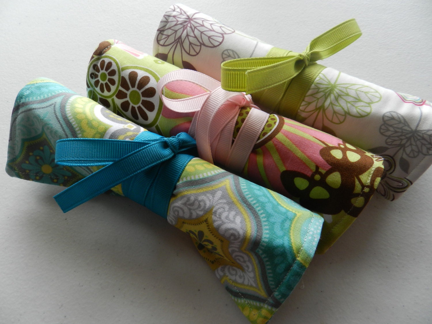 Bridesmaid Gift/Favor for Bridal Party of 3 Travel Jewlery Rolls with FREE Shipping