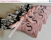 25% OFF Memorial Day Sale Set of 14 Travel Jewelry Roll Organizers with Monograms