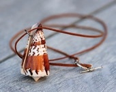 Large Seashell Necklace Long Beach Necklace Summer Beach Jewelry