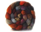 shetland top VILLAIN roving hand painted 4.2oz