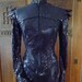 Hunger Games Katniss Everdeen 'Girl on Fire' costume black velvet snakeskin jacket / fire cape / Custom Order