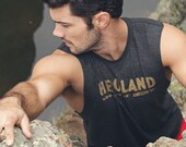 Cut-off Eagle Heather Gray Athletic - Casual Tshirt for Men / Unisex
