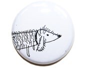 Cute Fridge Magnets, Sausage Dog Magnets, Weiner Dog, Dachshund, Unique Party Favor, Adorable Gift Idea,  Black, White, Little French Poosac