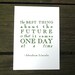 One Day at a Time /// Abraham Lincoln quote print