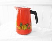 1960s Enamelware Coffee Pot