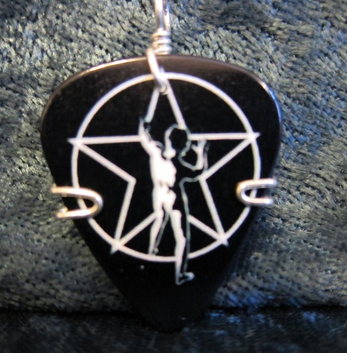 Guitar Pick Pendant - Rush - Starman - Guitar Pick jewelry