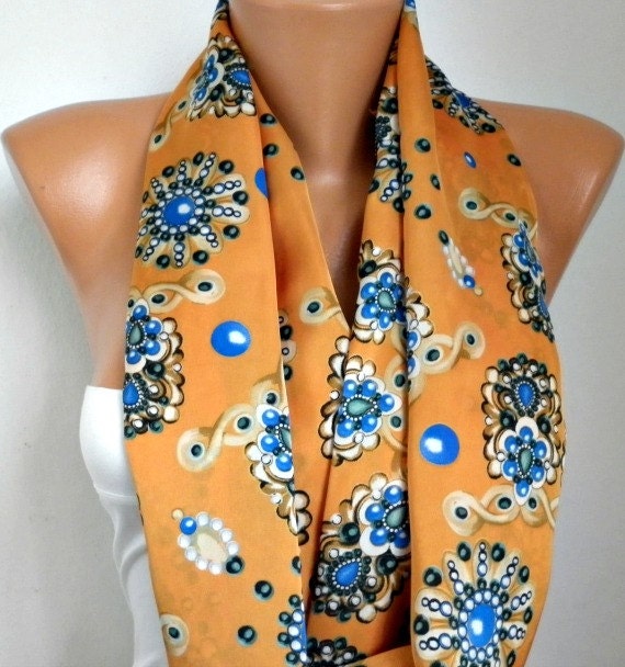 Infinity Scarf Shawl Circle Scarf Loop Scarf Gift -fatwoman