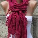 BIG SALE Crimson Glory - Women Shawl Scarf - Cowl Scarf Long Scarf - fatwoman