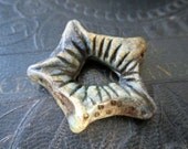 Star Donut Focal Connector Artisan Polymer Bead Focal