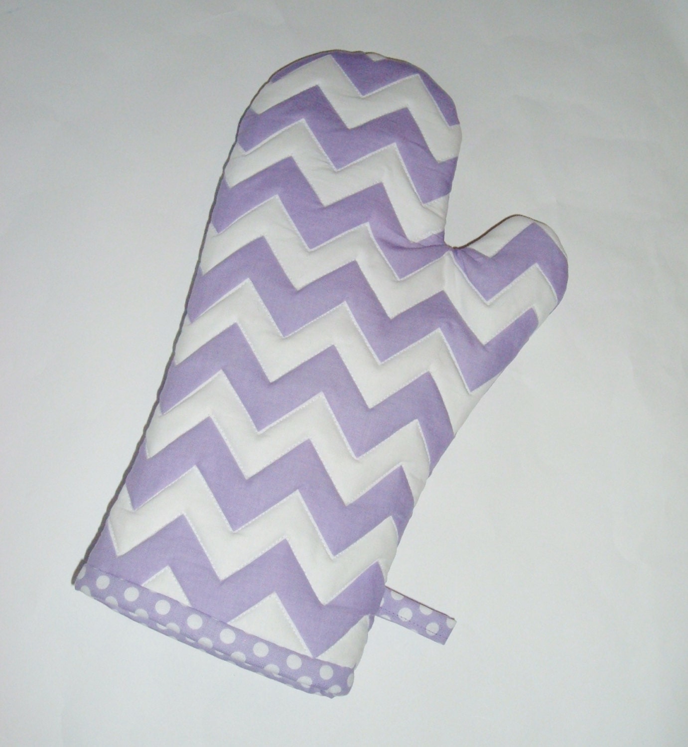 Oven Mitt - Purple Chevrons - Lavender - Lilac - Gift for Foodie - Gift under 20
