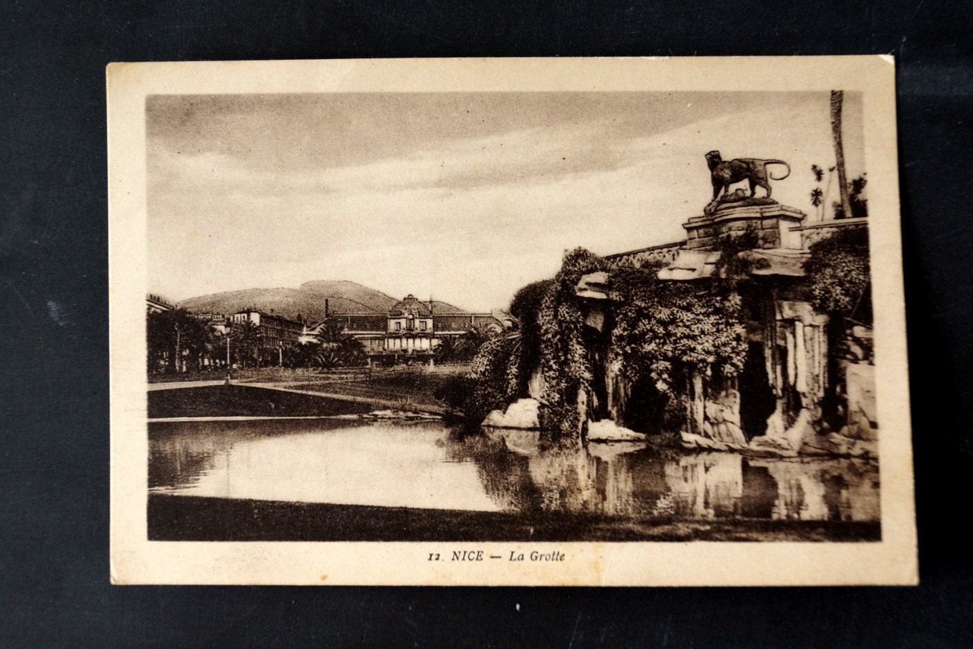Vintage/ Antique French Postcard (Carte Postale) NICE, La Grotte (c.1900) - Collectible, French Ephemera