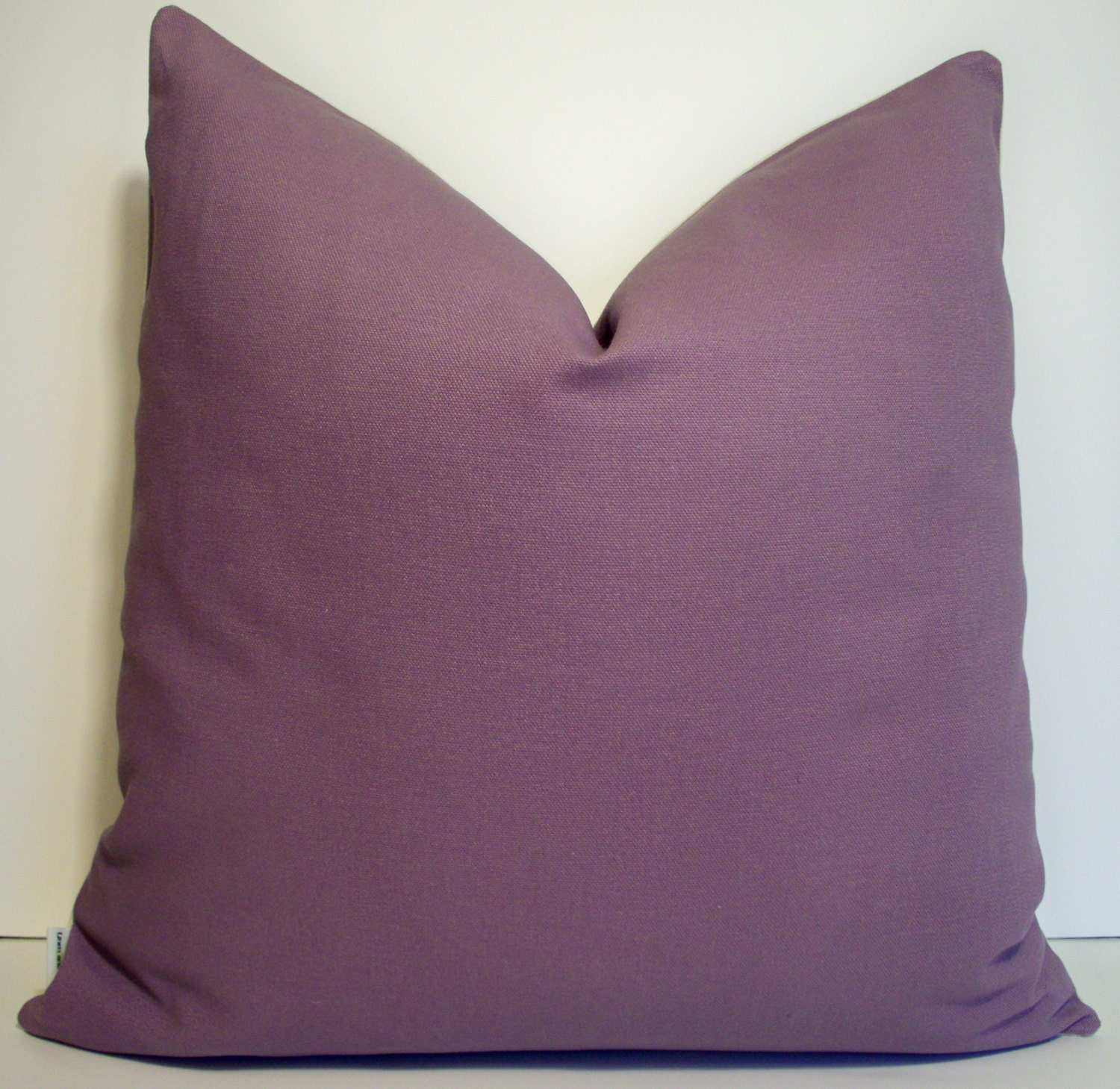 Purple Plum Dusty Purple Brushed Cotton Twill Decorative Pillow Cover 18X18