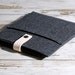 iPad Sleeve / iPad Case / iPad Cover - felt and leather