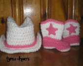 Crochet Cowgirl Or Cowboy Hat and Boots - TupeloHoneys