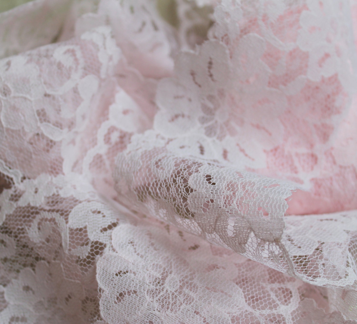 Vintage Trim, Lace Trim, Shabby Chic Soft Pink Color, By The Yard