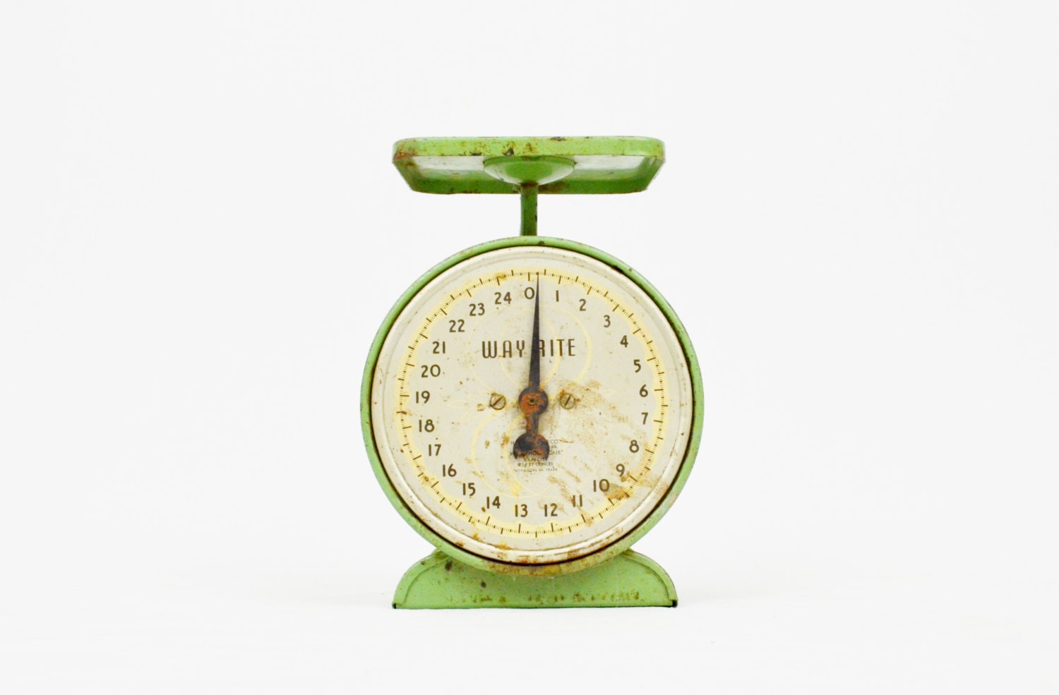 Vintage Green Household Scale - Hanson Way Rite
