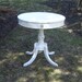 Shabby Chic Furniture - Vintage Round White Accent Table
