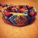 Gunmetal Yellow Teal Blue Party Studded Friendship Bracelet