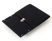 MacBook Air 11 inch Sleeve, Case, Cover, MacBook 11 Bag - black synthetic felt