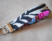 Zebra key fob - Amy Butler