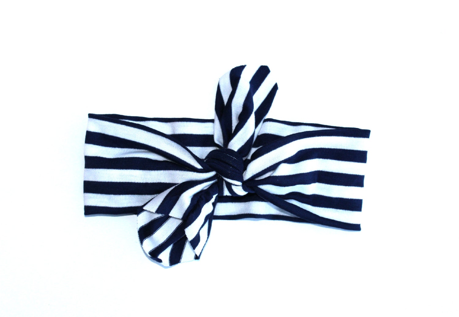 NEW 2013 WRAP COLLECTION - Navy and White stripes print head wrap/scarf / headband / adult / spring / summer / nautical
