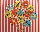 Retro Like Circus Images Cupcake Toppers Il_170x135