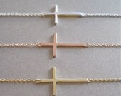 Medium Side Ways Cross Bracelet