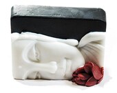 Black White Red Buddha Soap With Lotus - Decorative Gift Soap