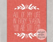 Every Season - Coral - 8x10 Print