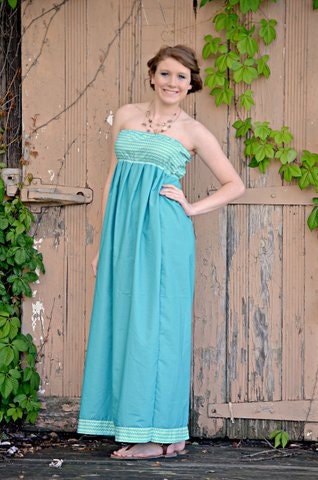 INSTANT DOWNLOAD Tween / Teen Maxi Dress sewing pattern - tween sewing pattern - maxi dress - sewing pattern - girls sewing pattern