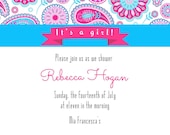Paisley Shower Invitations