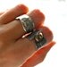 Continental Divide Silver Ring Size 6 IN STOCK- Sterling Fold Form Organic Bronze Band