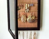 Elegant Antique Style Jewelry Cabinet for Earrings and Necklaces