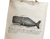 Vintage Whale Eco Friendly Canvas Tote Bag (isl017)