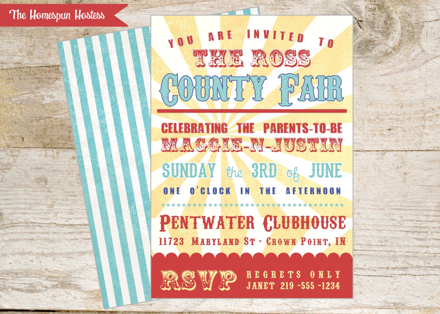 DIY Printable County Fair Baby Shower - or wedding shower - or party