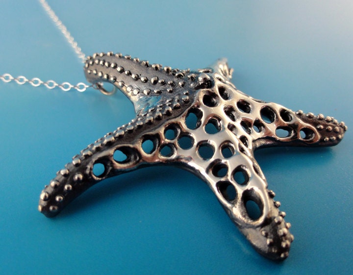 Fusion Starfish Pendant - Sterling Silver Jewelry - Made to Order