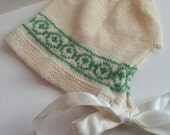 Vintage Ivory baby hat
